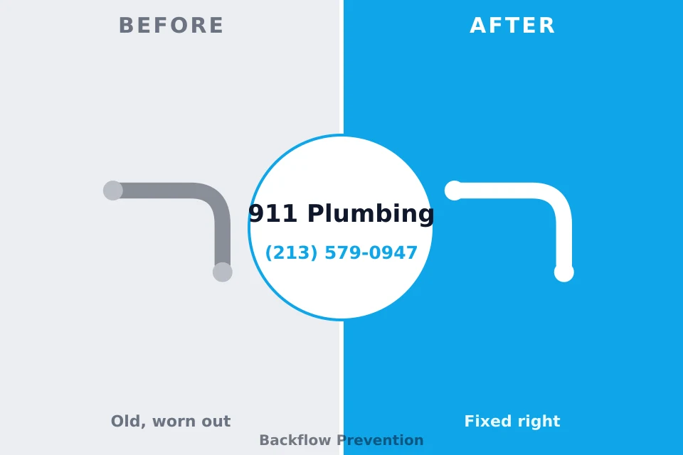 Before and after: plumbing repair Mahanoy City, PA